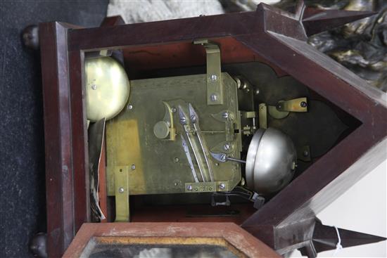 A rare second quarter of 19th century mahogany ting-tang quarter striking bracket clock, John Westlake, height 19in.